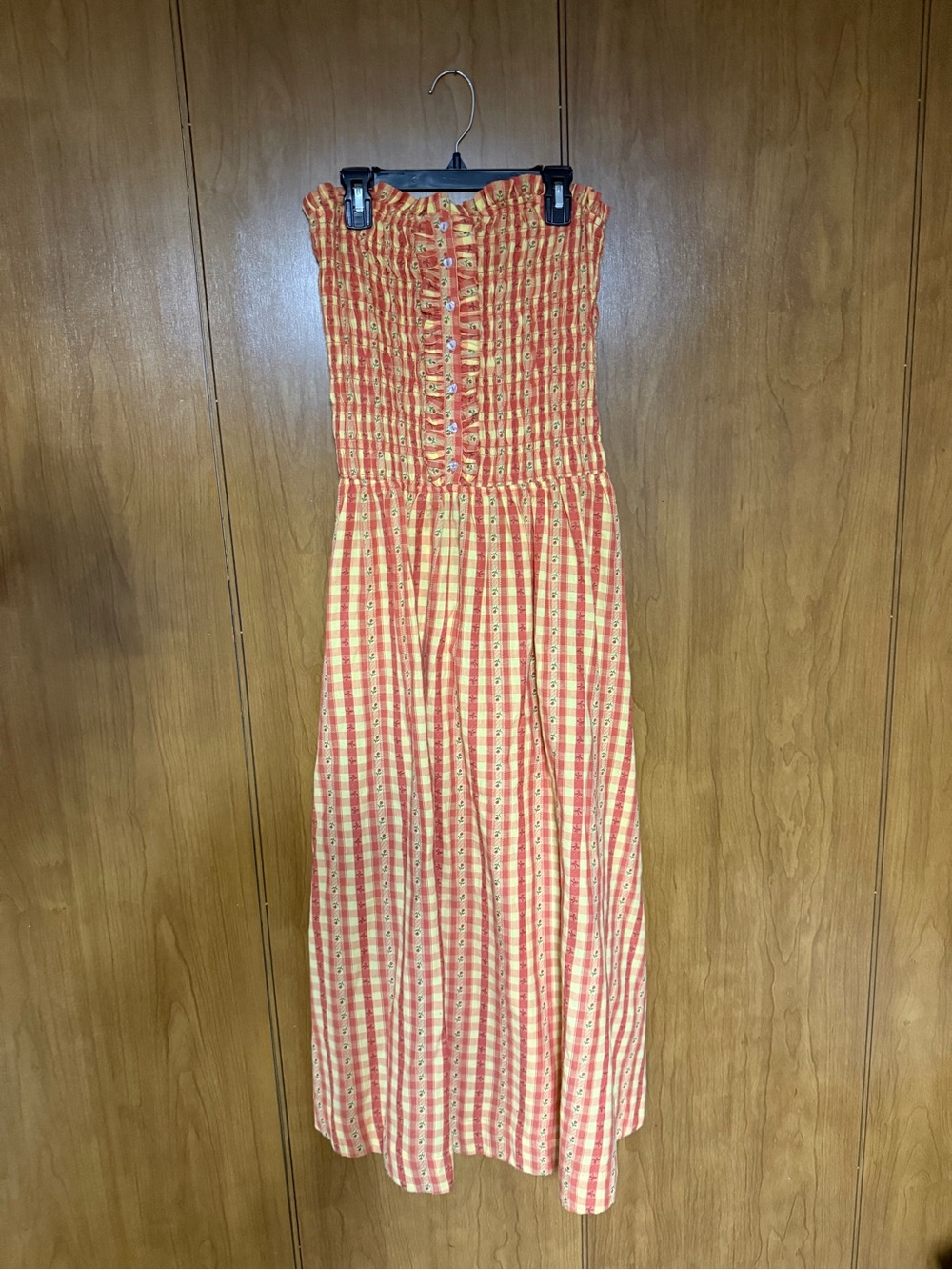 Damson Madder Grace Square-Neck Midi Dress - Picture 3 of 5